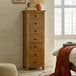 Wooden Chest Of 7 Drawers Narrow - Marlborough