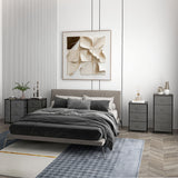 Wooden Chest Of 7 Fabric Drawers 63.5cm Wide With Steel Frame - Velmora