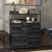 Wooden Chest Of 7 Fabric Drawers 79cm Wide With Steel Frame - Velmora