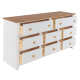Wooden Chest Of 8 Drawers - Capri