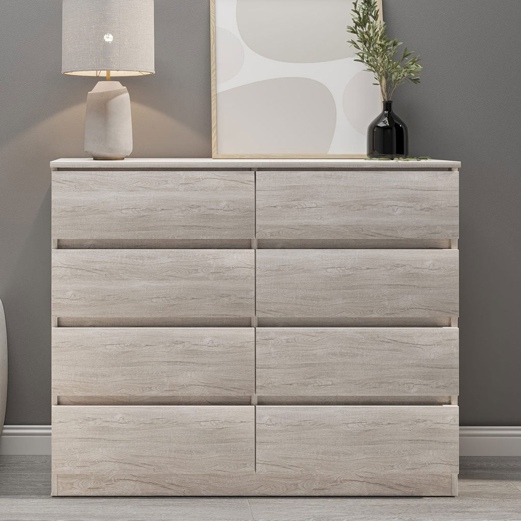 Wooden Chest Of 8 Drawers - Malvern