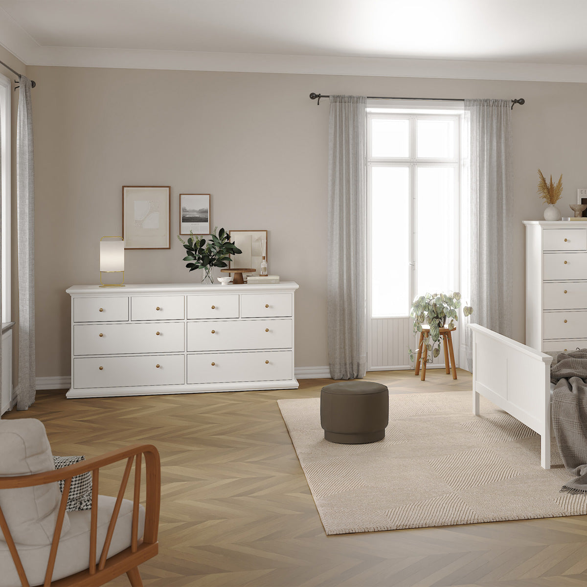 Wooden Chest Of 8 Drawers - Paris