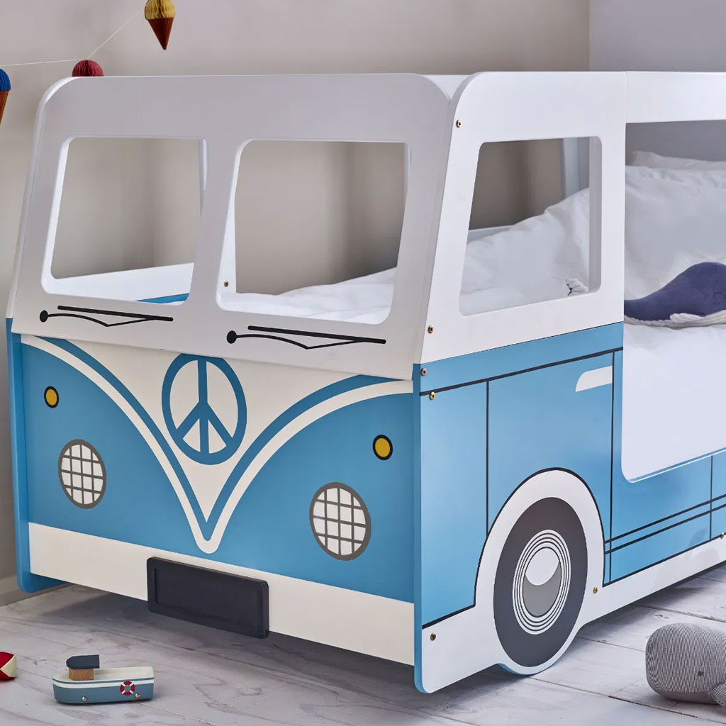 Wooden Children Bed - Campervan