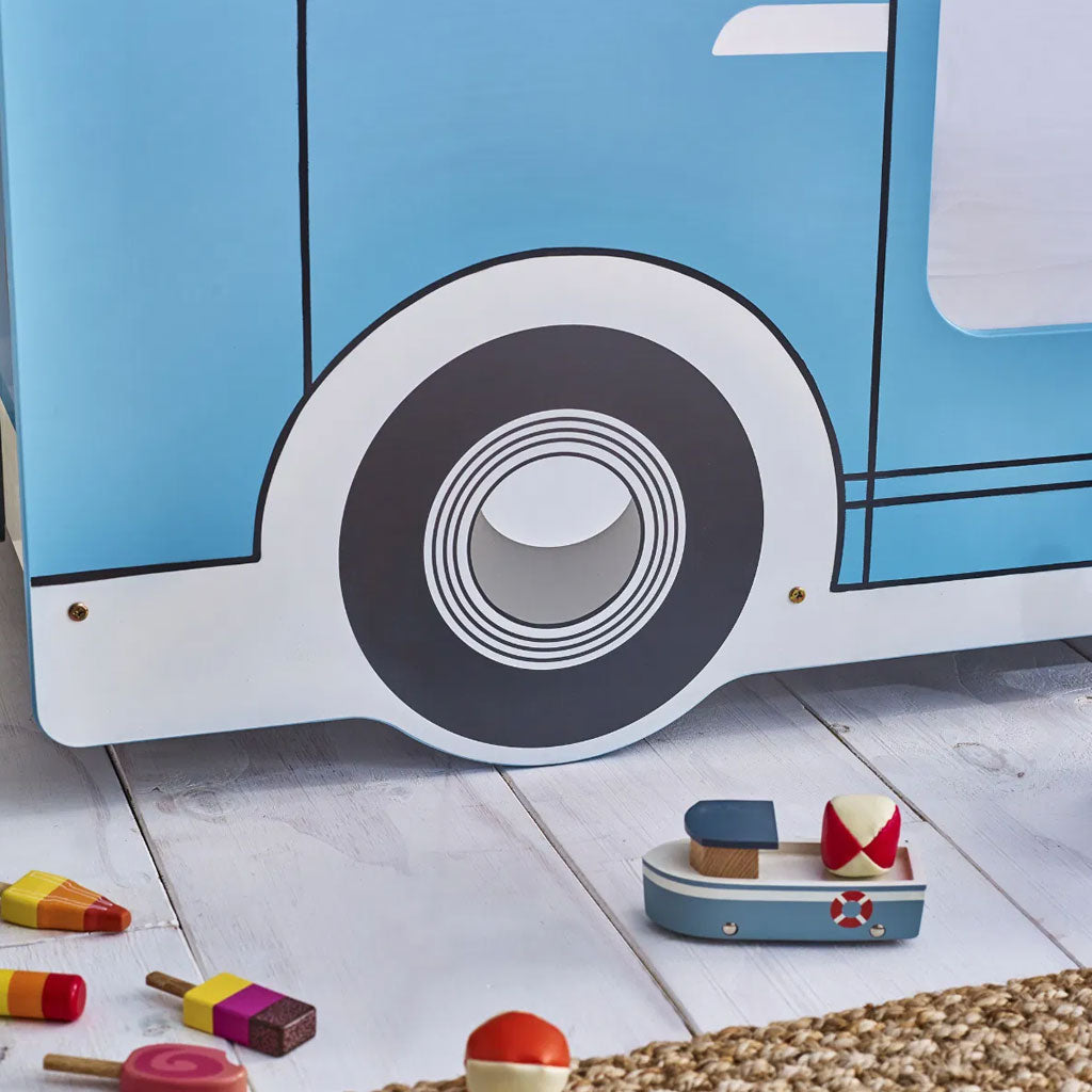 Wooden Children Bed - Campervan