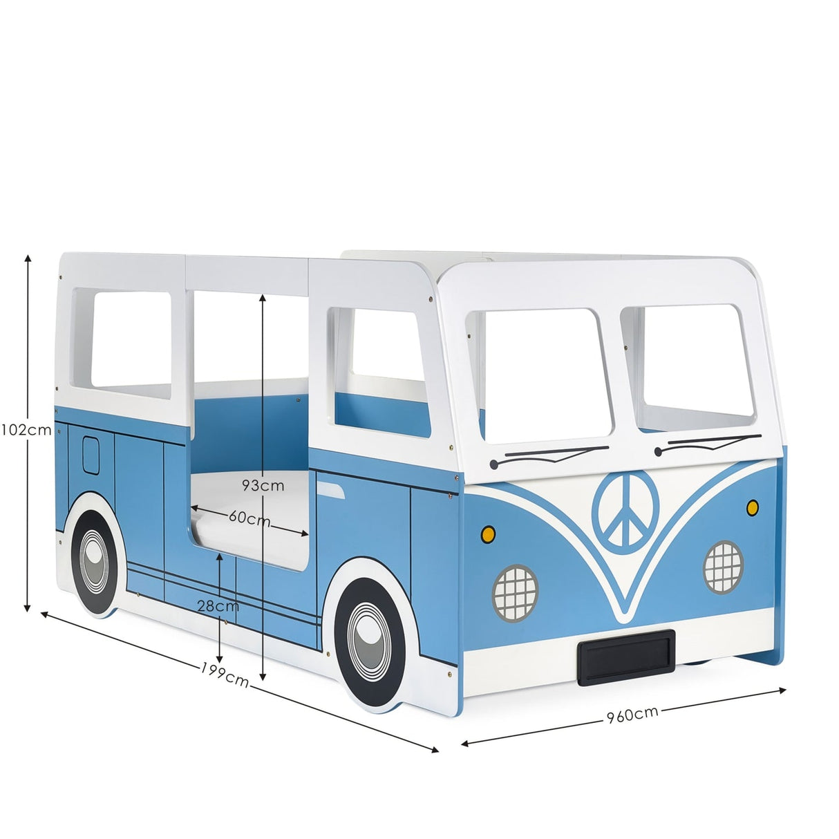 Wooden Children Bed - Campervan
