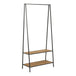 Wooden Clothes Rack With 2 Wooden Shelves - Seaford