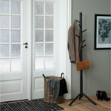 Wooden Coat Stand With 7 Hooks Asymmetrical Design - Bremen