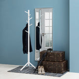 Wooden Coat Stand With 7 Hooks Asymmetrical Design - Bremen