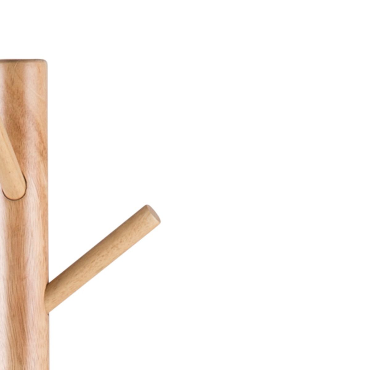 Wooden Coat Stand With 7 Hooks Asymmetrical Design - Bremen