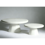Wooden Coffee and End Table in Round - Emilia