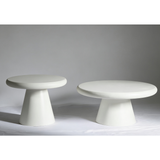 Wooden Coffee and End Table in Round - Emilia