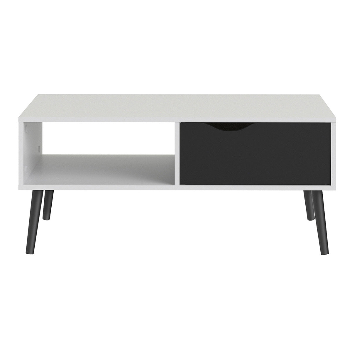 Wooden Coffee Table With 1 Drawer And 1 Shelf - Oslo