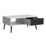 Wooden Coffee Table With 1 Drawer And 1 Shelf - Oslo