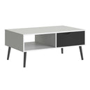 Wooden Coffee Table With 1 Drawer And 1 Shelf - Oslo
