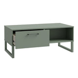 Wooden Coffee Table With 1 Drawer And 1 Shelf - Sali