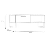 Wooden Coffee Table With 1 Drawer And 1 Shelf - Sali