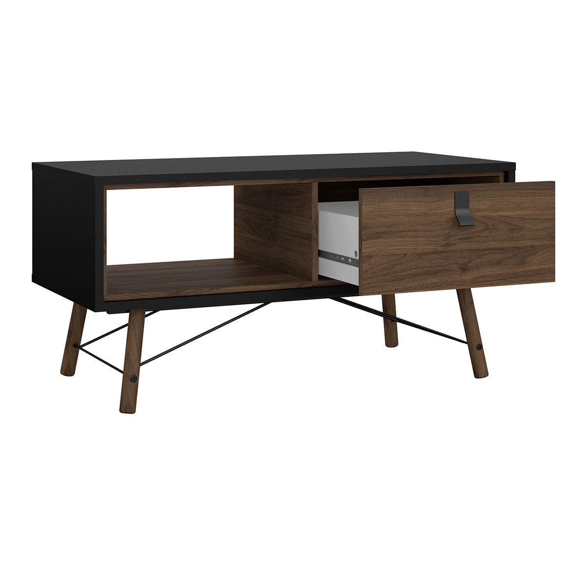 Wooden Coffee Table With 1 Drawer - Ry