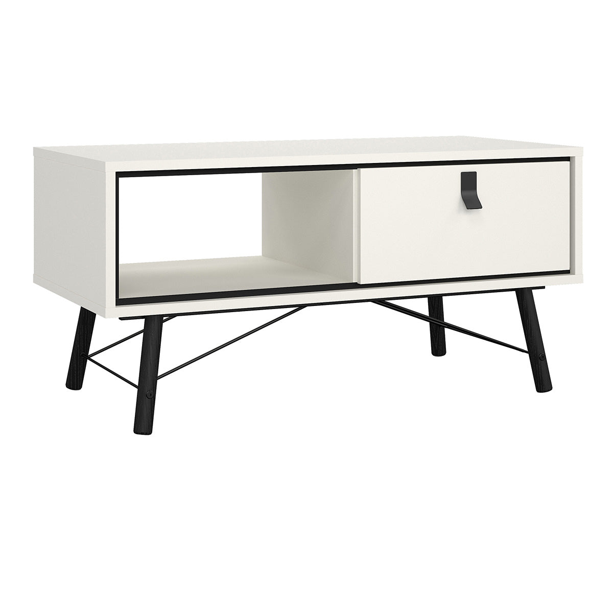 Wooden Coffee Table With 1 Drawer - Ry