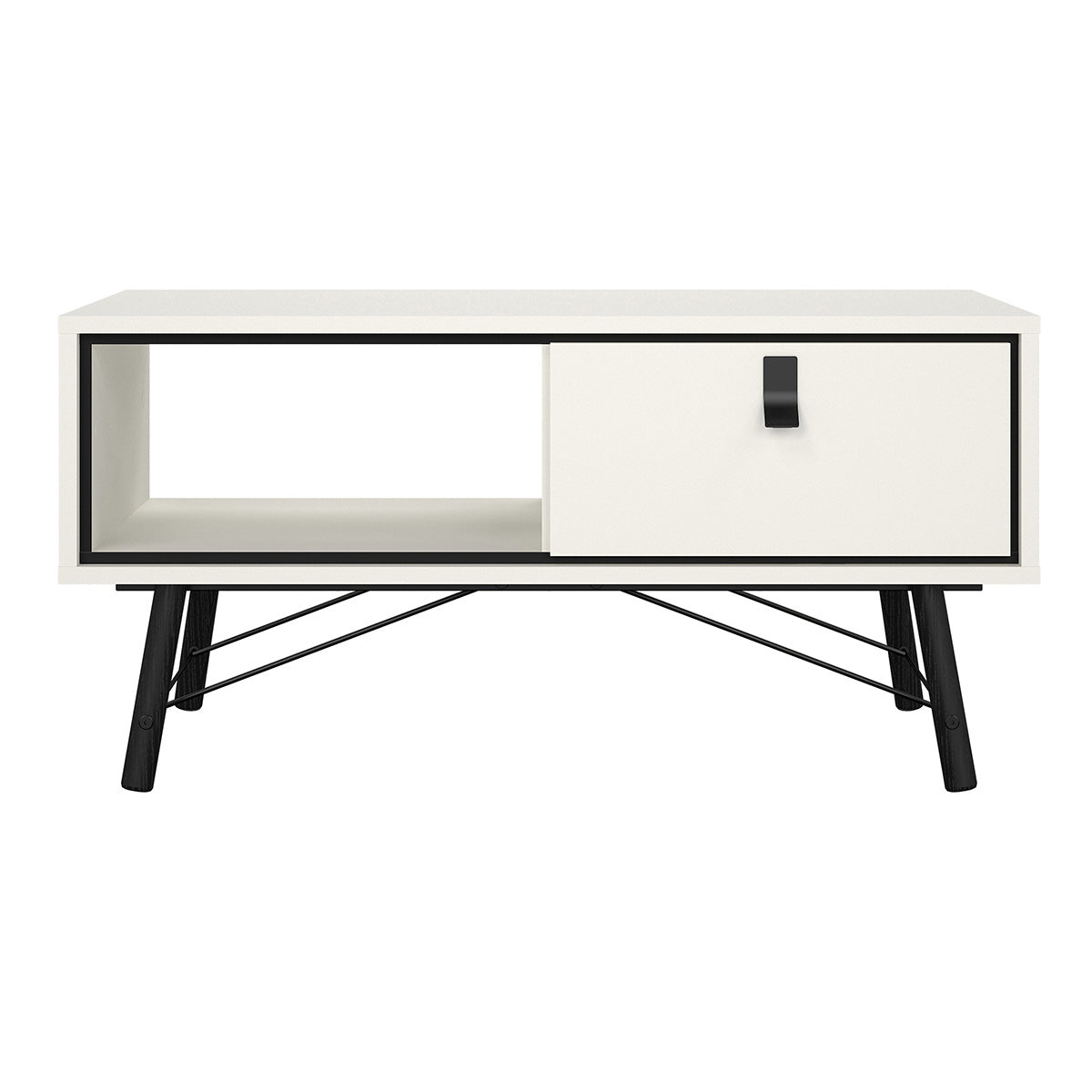 Wooden Coffee Table With 1 Drawer - Ry