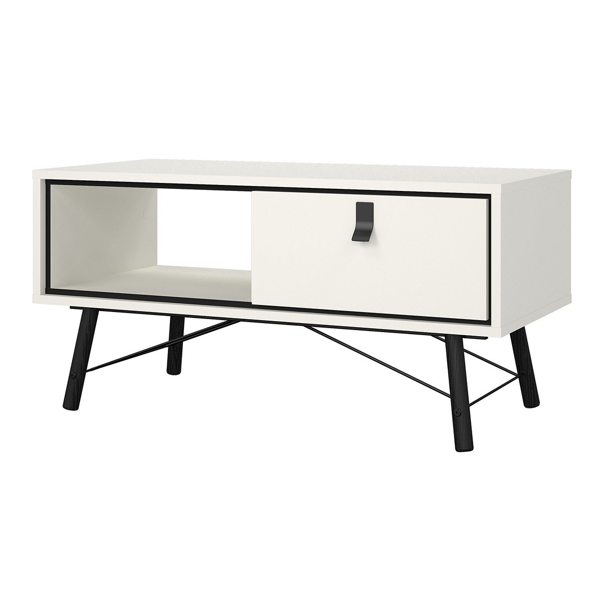 Wooden Coffee Table With 1 Drawer - Ry