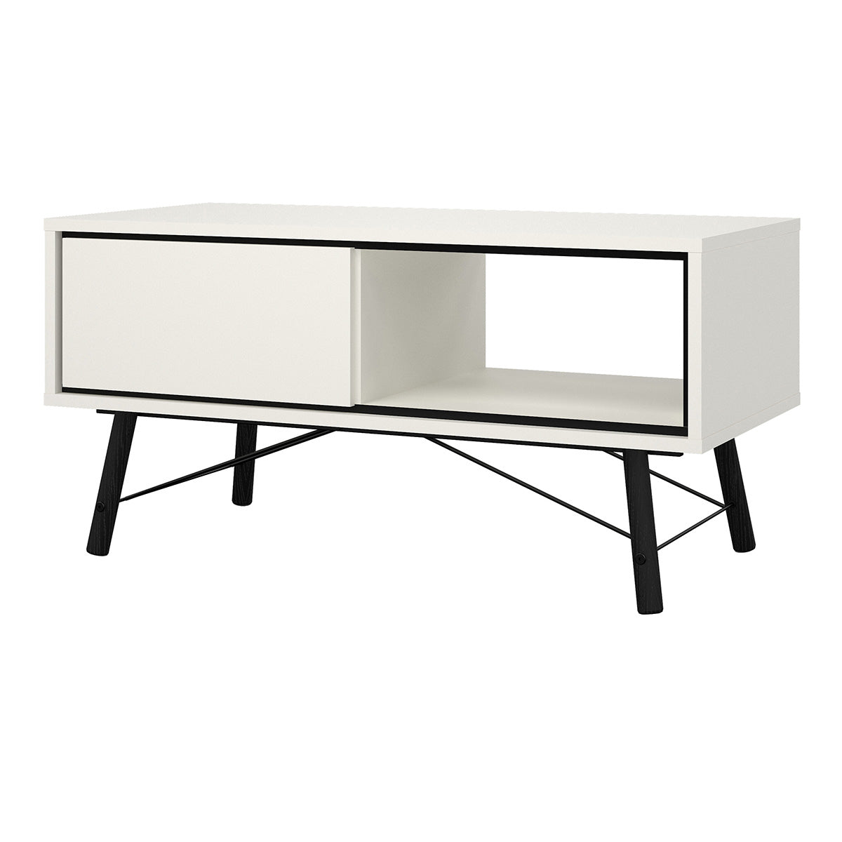 Wooden Coffee Table With 1 Drawer - Ry