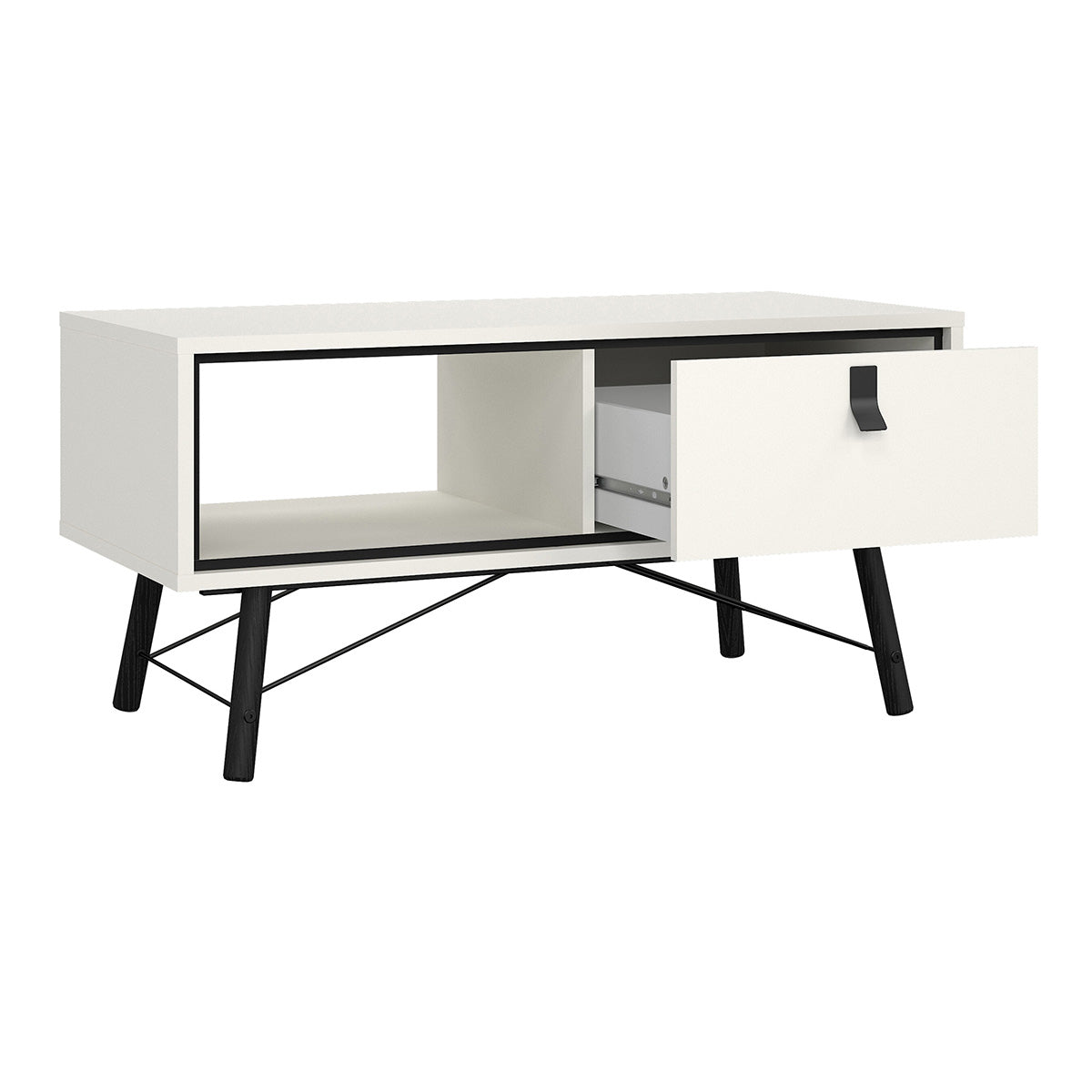 Wooden Coffee Table With 1 Drawer - Ry