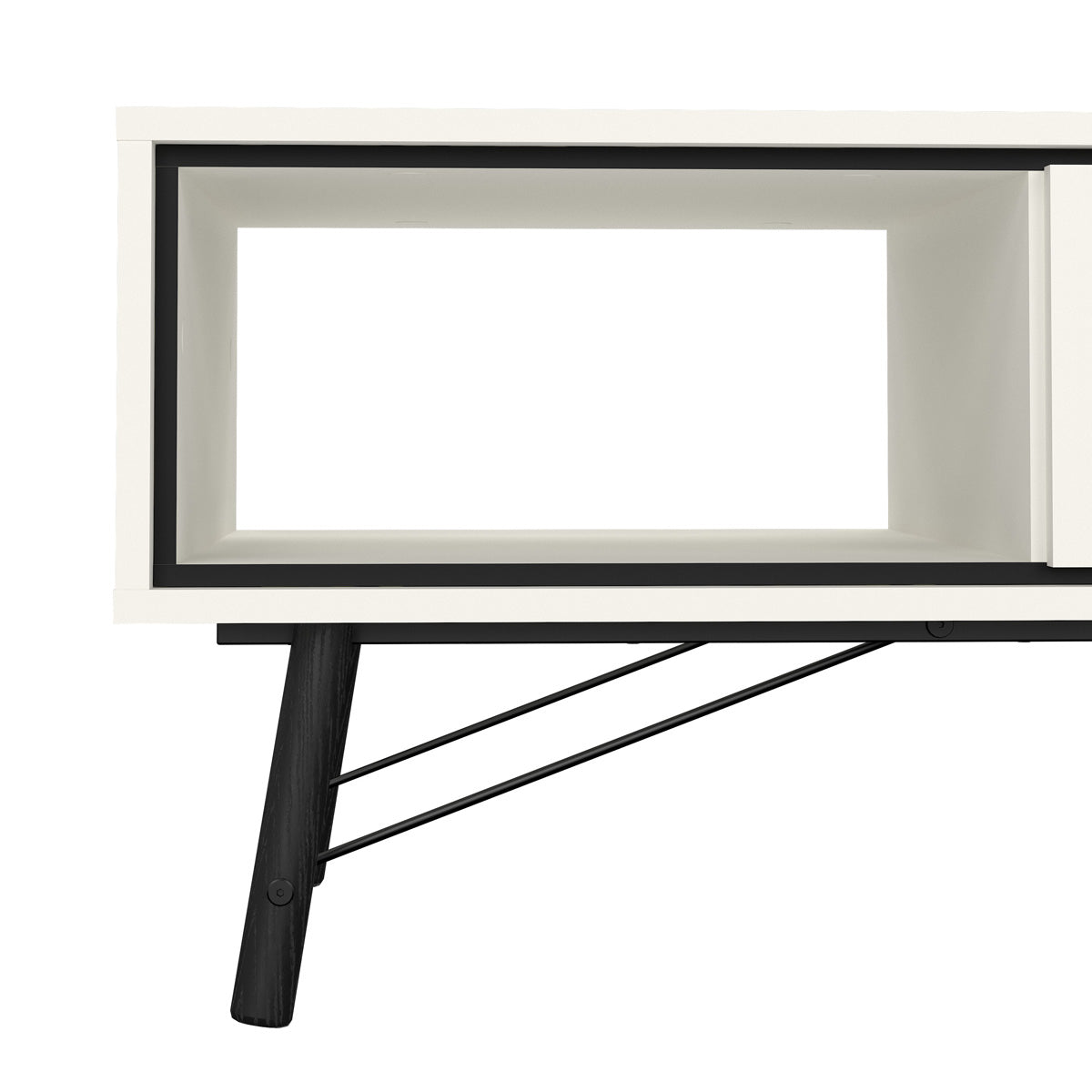 Wooden Coffee Table With 1 Drawer - Ry