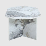 Wooden Coffee Table 100cm Wide Oval - Aura