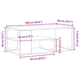 Wooden Coffee Table 100cm Wide - Vantage Home