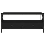 Wooden Coffee Table 100cm Wide With 2 Drawers - Vantage Home