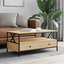 Wooden Coffee Table 100cm Wide With 2 Drawers - Vantage Home