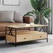 Wooden Coffee Table 100cm Wide With 2 Drawers - Vantage Home