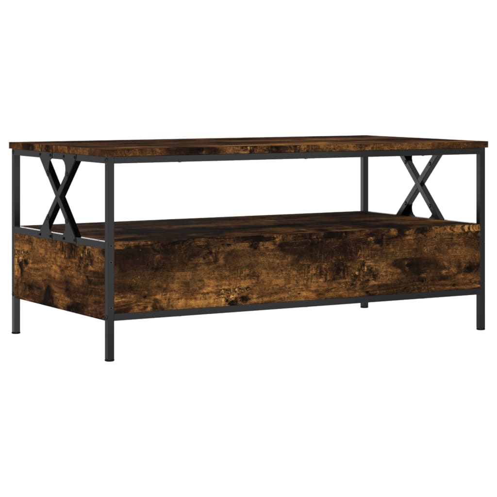 Wooden Coffee Table 100cm Wide With 2 Drawers - Vantage Home