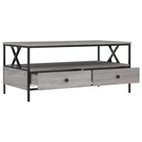 Wooden Coffee Table 100cm Wide With 2 Drawers - Vantage Home