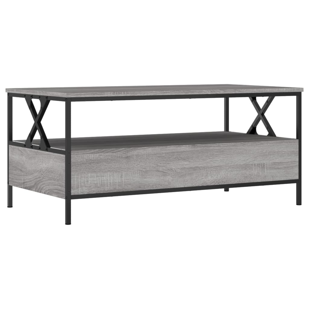 Wooden Coffee Table 100cm Wide With 2 Drawers - Vantage Home