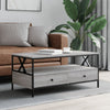 Wooden Coffee Table 100cm Wide With 2 Drawers - Vantage Home