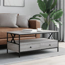 Wooden Coffee Table 100cm Wide With 2 Drawers - Vantage Home
