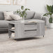 Wooden Coffee Table 102cm Wide With 2 Drawers - Vantage Home