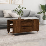 Wooden Coffee Table 102cm Wide With 2 Drawers - Vantage Home