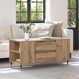 Wooden Coffee Table 102cm Wide With 2 Drawers - Vantage Home