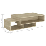Wooden Coffee Table 105cm Wide - Vantage Home