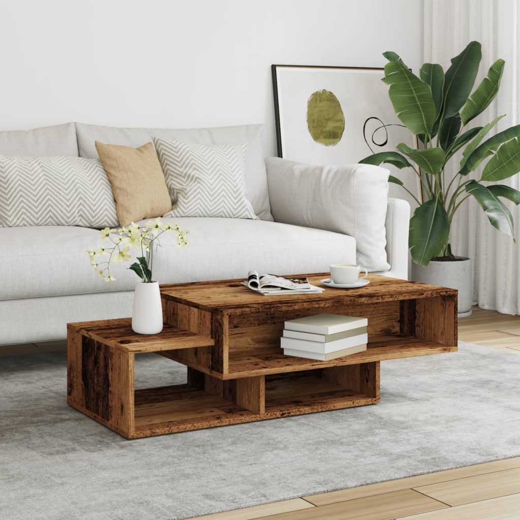Wooden Coffee Table 105cm Wide - Vantage Home