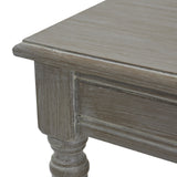 Wooden Coffee Table 120cm Wide Rattan Shelf - Serene