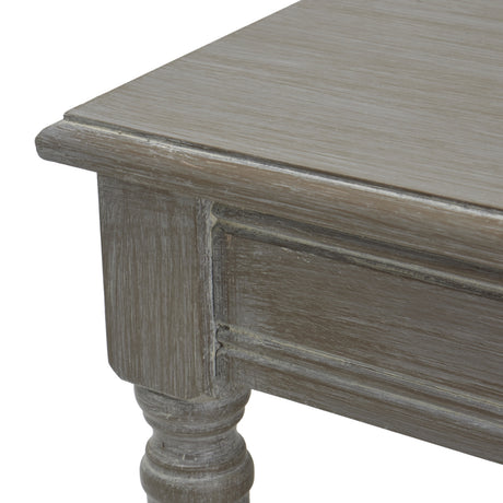 Wooden Coffee Table 120cm Wide Rattan Shelf - Serene