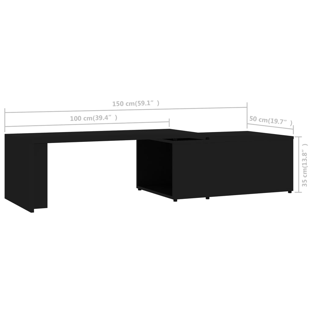 Wooden Coffee Table 150cm Wide - Vantage Home