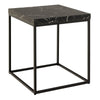 Wooden Coffee Table 40cm Square in Marble Effect - Barossa