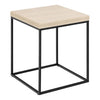 Wooden Coffee Table 40cm Square in Marble Effect - Barossa