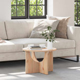 Wooden Coffee Table 50cm Wide Round - Vantage Home