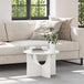 Wooden Coffee Table 50cm Wide Round - Vantage Home