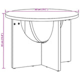 Wooden Coffee Table 50cm Wide Round - Vantage Home